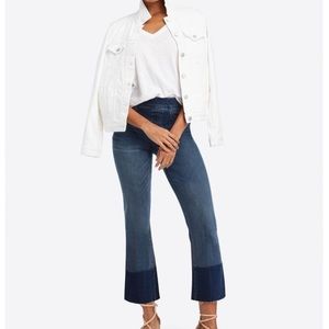 Spanx High Rise Cropped Flare Release Hem Jeans XS